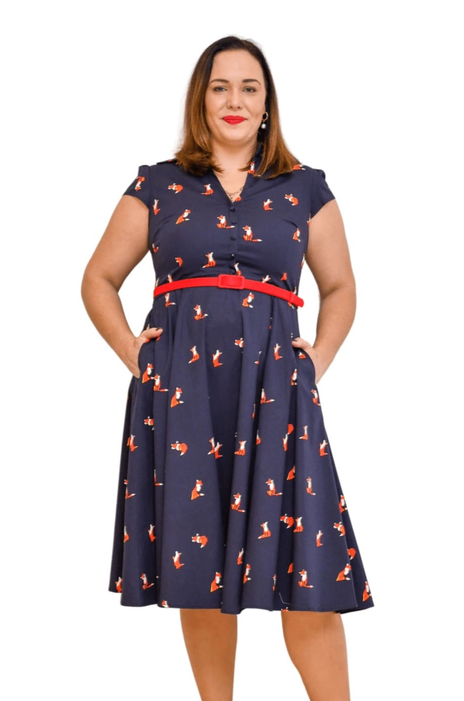 Foxy Lady Collared Vintage T Shirt Cotton Dress Foxy Lady Collared Vintage T Shirt Cotton Dress