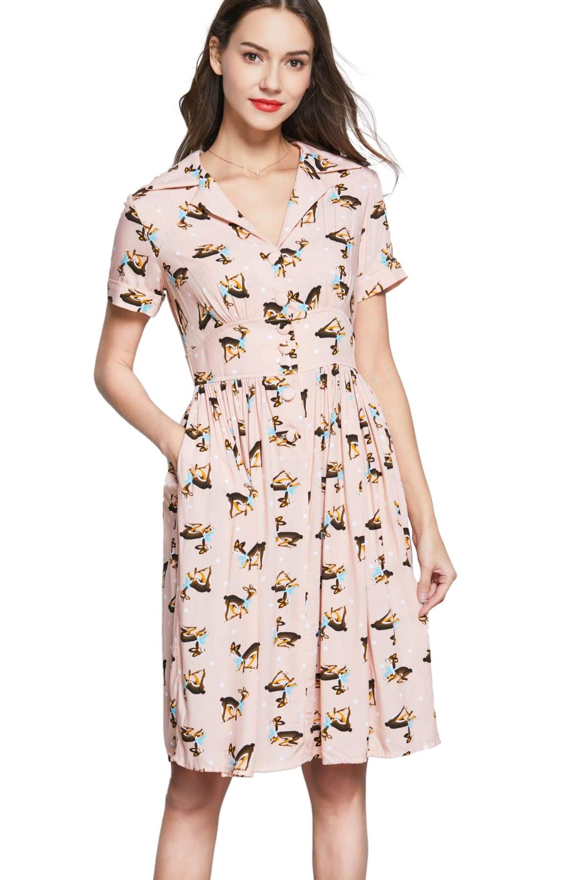 Deer print dress 2025