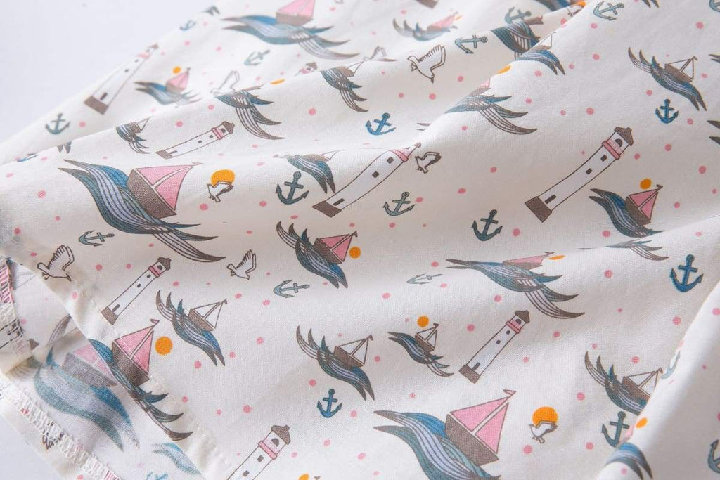 Nautical Sailing Boats A-Line Skirt