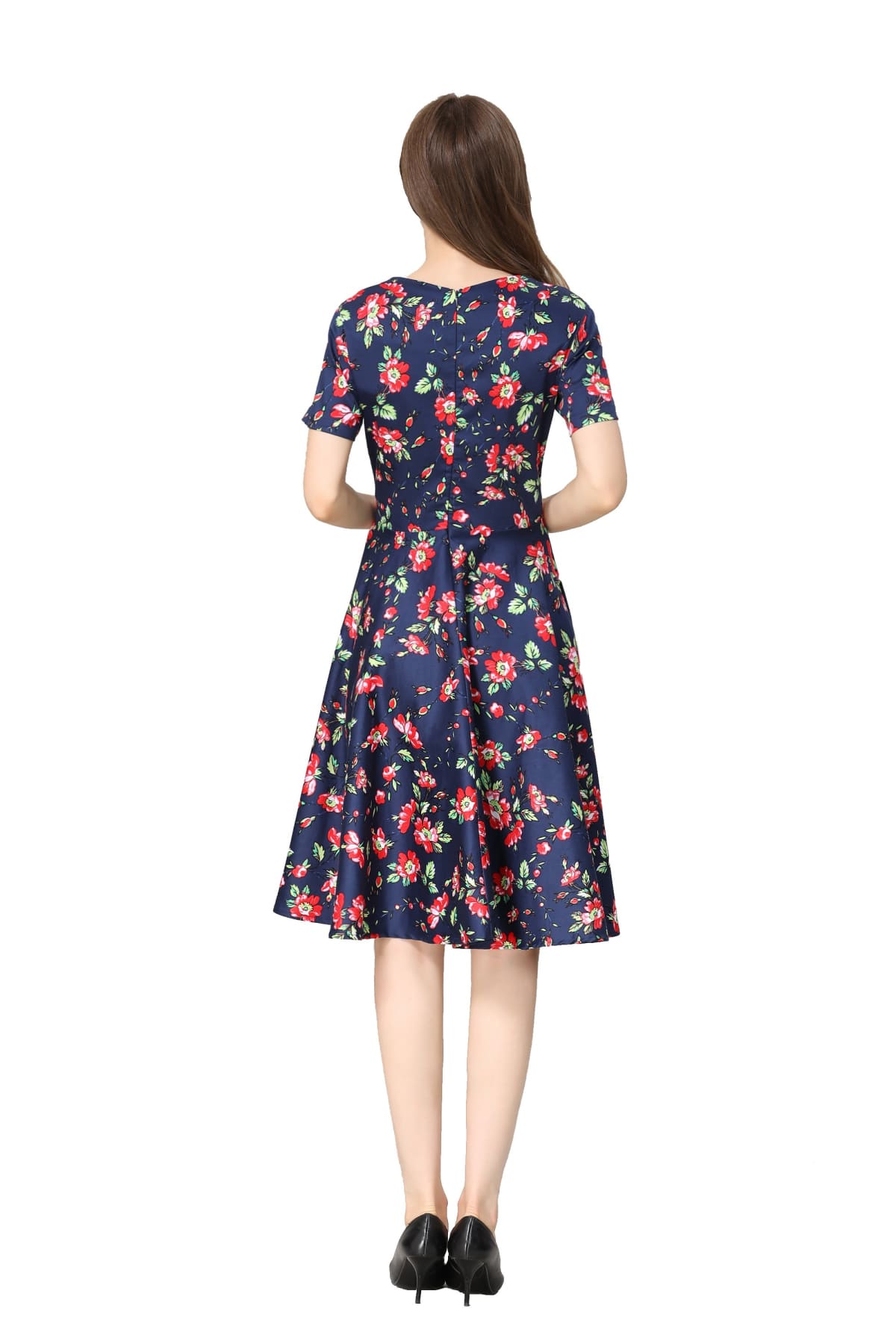 A line frock with collar outlet
