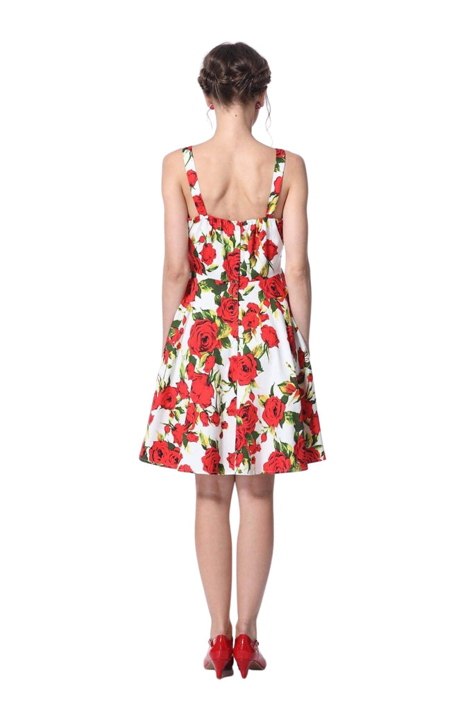 Rose Garden Strap Dress with Pockets