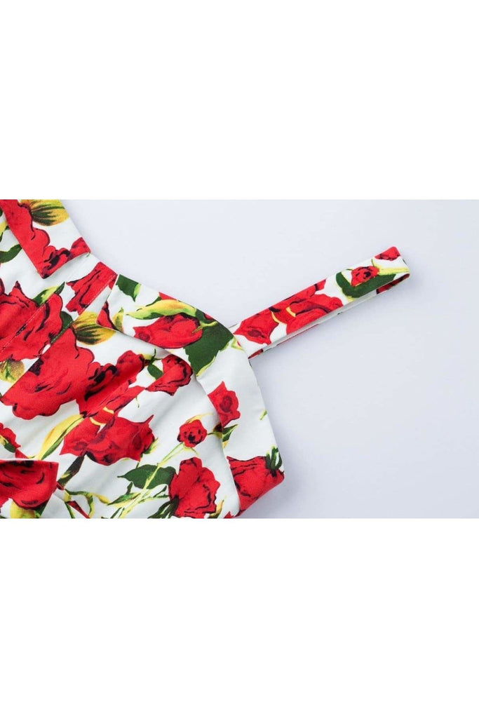Rose Garden Strap Dress with Pockets