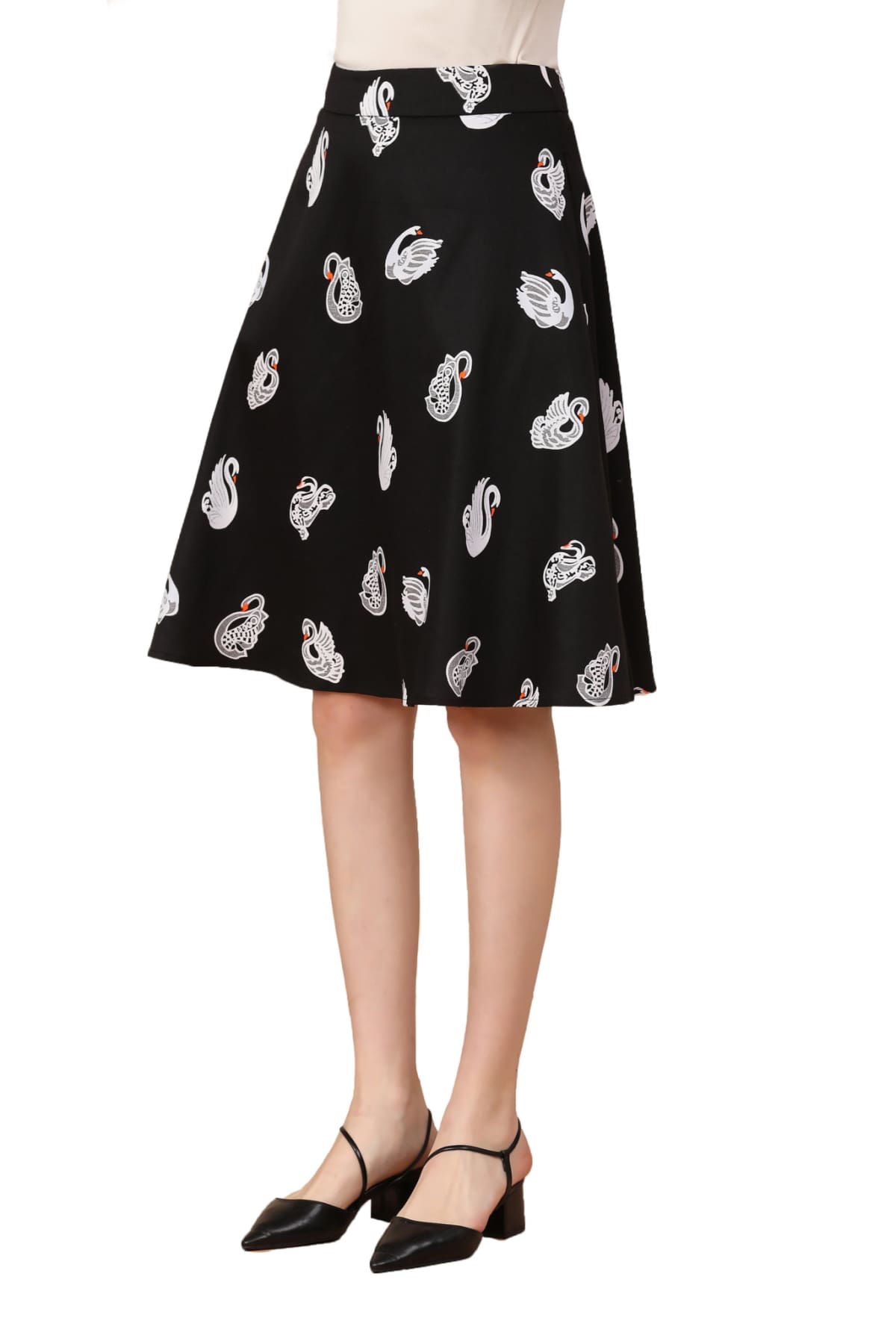 A line skirt with pockets cotton cheap