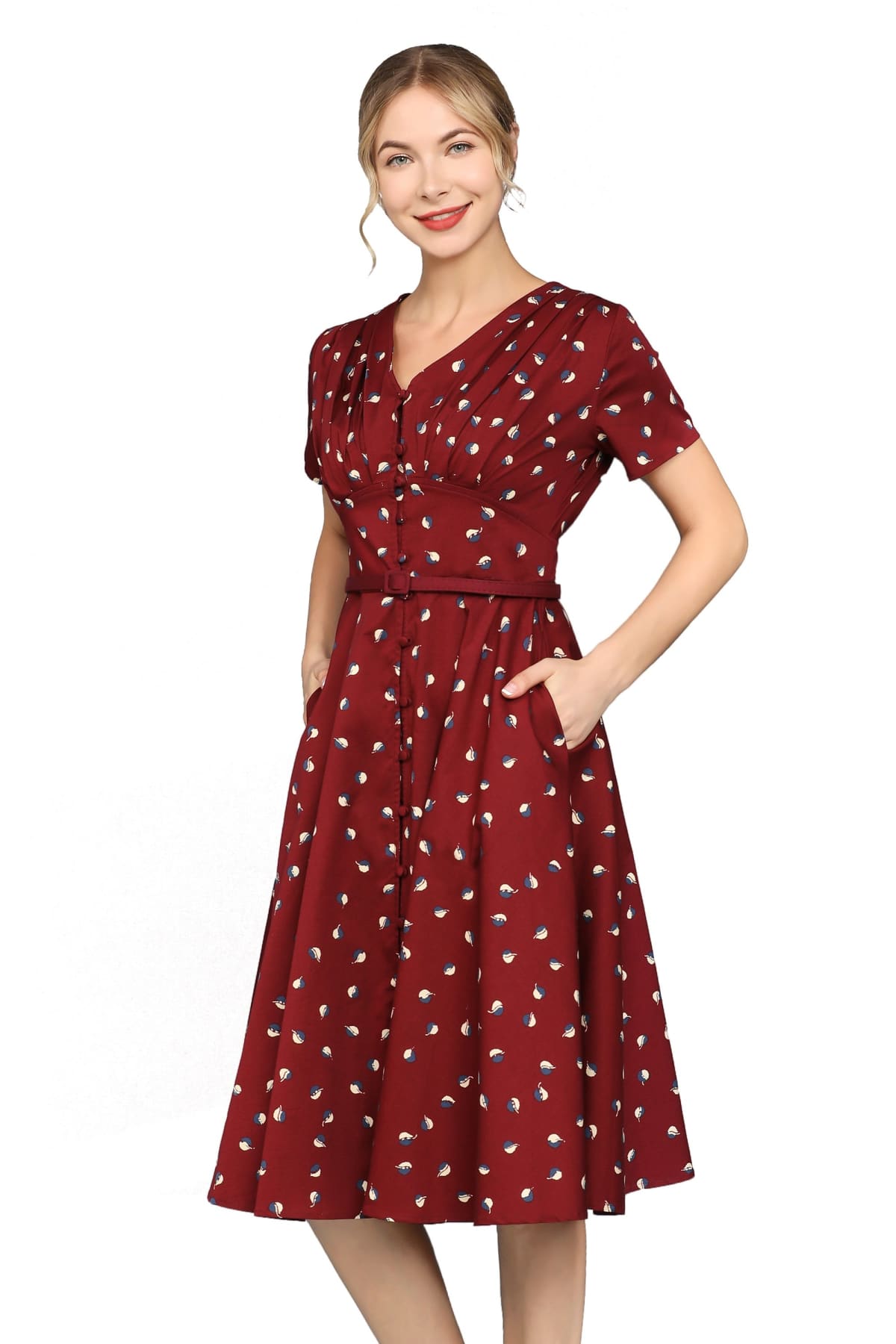 open lace back dress Rosalyn Polka Dot Maxi Dress